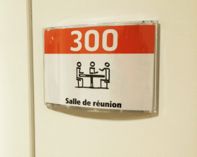 Plaque de porte bureau salle de réunion